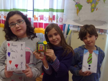 Atividades para o dia do Pai nas aulas de Expressão Plástica com articulação do Inglês